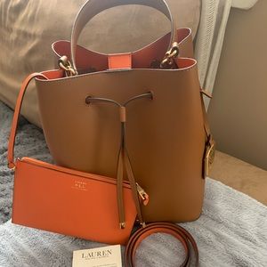 Ralph Lauren bucket bag.